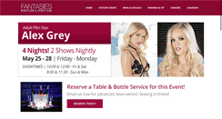 Desktop Screenshot of fantasiesnightclub.com